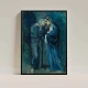 Tablou Pablo Picasso - Cele două surori, tablou reproducere de înaltă calitate, rama neagra Tablou Pablo Picasso - Cele două surori, tablou reproducere de înaltă calitate, rama neagra