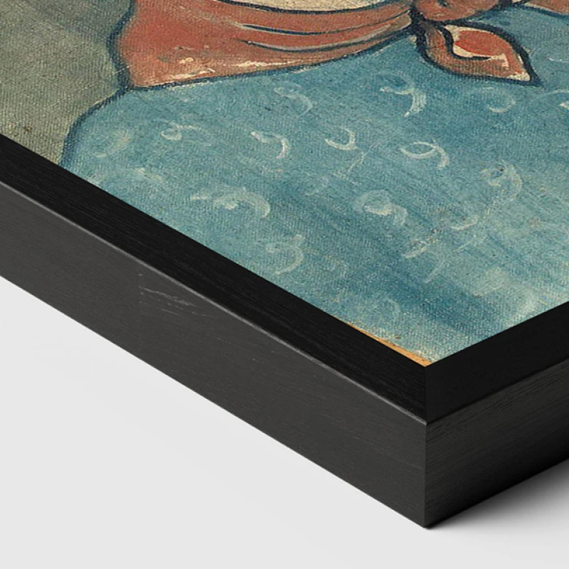 Tablou Pablo Picasso - Cap de femeie, tablou reproducere din celebra Perioadă Albastră a artistului, rama neagră Tablou Pablo Picasso - Cap de femeie, tablou reproducere din celebra Perioadă Albastră a artistului, rama neagră