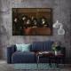 Tablou Rembrandt - Sindicii breslei postăvarilor, tablou reproducere pentru birouri, cabinete, biblioteci sau livinguri sofisticate Tablou Rembrandt - Sindicii breslei postăvarilor, tablou reproducere pentru birouri, cabinete, biblioteci sau livinguri sofisticate