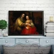 Tablou Rembrandt - Mireasa evreică, tablou reproducere pentru birouri, cabinete, biblioteci sau livinguri sofisticate Tablou Rembrandt - Mireasa evreică, tablou reproducere pentru birouri, cabinete, biblioteci sau livinguri sofisticate