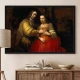 Tablou Rembrandt - Mireasa evreică, tablou reproducere pentru birouri, cabinete, biblioteci sau livinguri sofisticate Tablou Rembrandt - Mireasa evreică, tablou reproducere pentru birouri, cabinete, biblioteci sau livinguri sofisticate