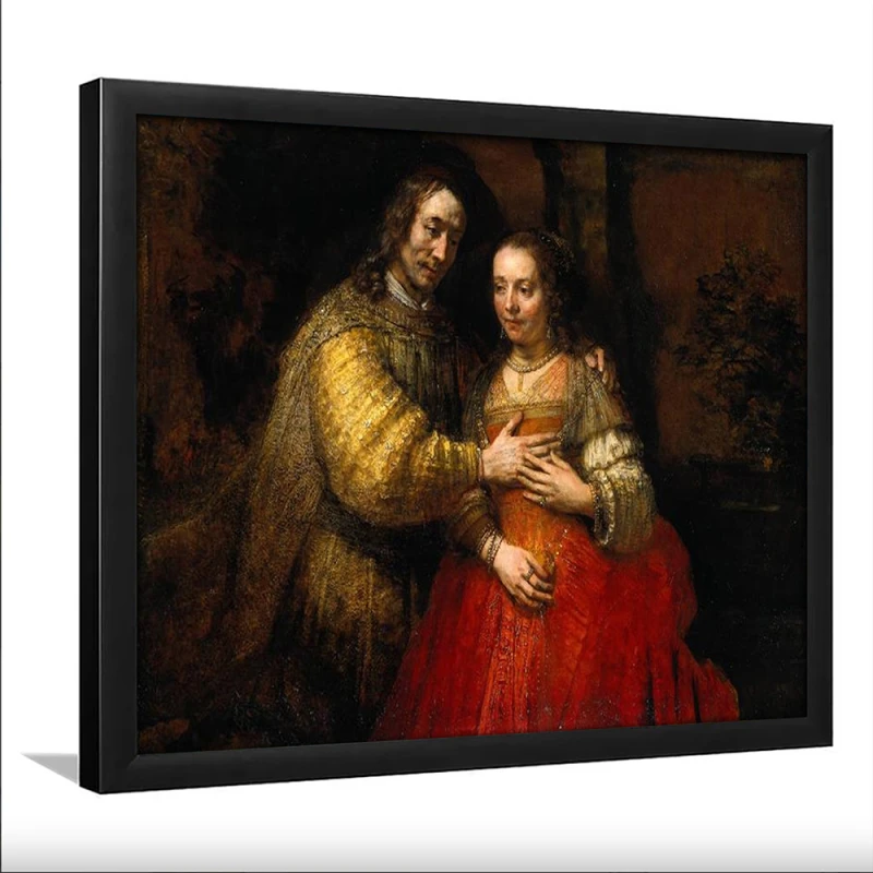 Tablou Rembrandt - Mireasa evreică, tablou reproducere pentru birouri, cabinete, biblioteci sau livinguri sofisticate Tablou Rembrandt - Mireasa evreică, tablou reproducere pentru birouri, cabinete, biblioteci sau livinguri sofisticate