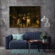 Tablou Rembrandt - Rondul de noapte, tablou reproducere pentru livinguri spațioase, birouri elegante sau holuri primitoare Tablou Rembrandt - Rondul de noapte, tablou reproducere pentru livinguri spațioase, birouri elegante sau holuri primitoare