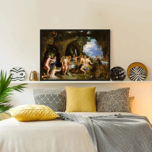 Tablou Rubens - Ospățul lui Achelous, tablou reproducere pentru ideală pentru livinguri, birouri sau holuri primitoare Tablou Rubens - Ospățul lui Achelous, tablou reproducere pentru ideală pentru livinguri, birouri sau holuri primitoare