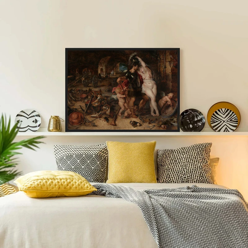 Tablou Rubens - Marte dezarmat de Venus, tablou reproducere înrămat cadou memorabil pentru casă nouă sau pentru un birou Tablou Rubens - Marte dezarmat de Venus, tablou reproducere înrămat cadou memorabil pentru casă nouă sau pentru un birou