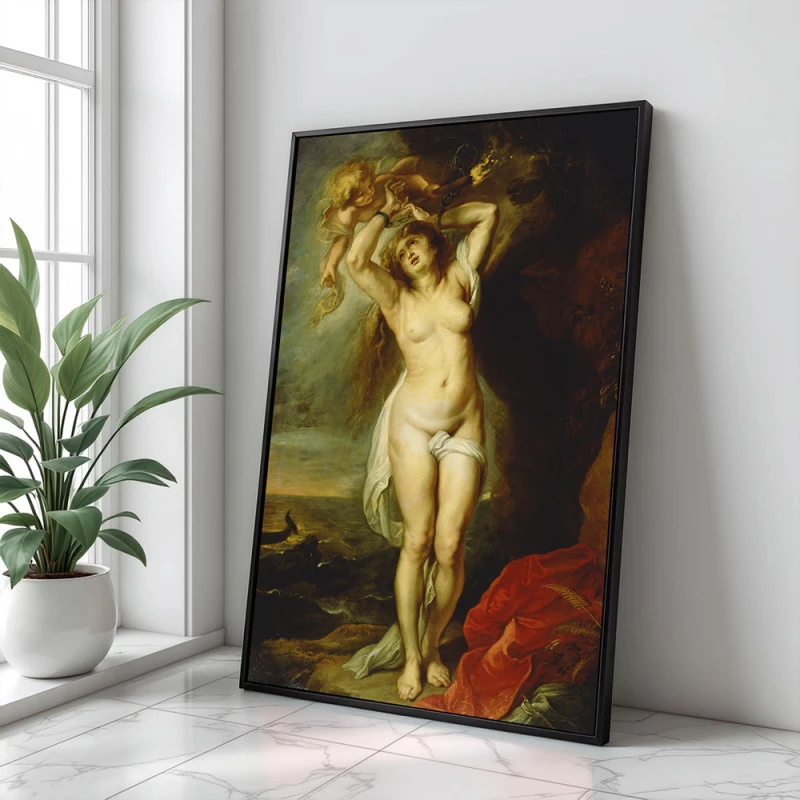 Tablou Rubens - Andromeda, tablou reproducere înrămat transformă instantaneu atmosfera din living, birou sau dormitor Tablou Rubens - Andromeda, tablou reproducere înrămat transformă instantaneu atmosfera din living, birou sau dormitor