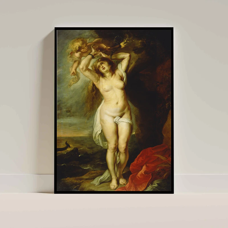 Tablou Rubens - Andromeda, tablou reproducere înrămat transformă instantaneu atmosfera din living, birou sau dormitor Tablou Rubens - Andromeda, tablou reproducere înrămat transformă instantaneu atmosfera din living, birou sau dormitor