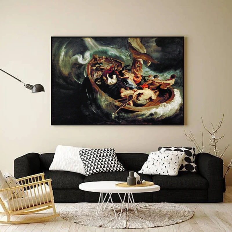 Tablou Rubens - Miracolul Sfintei Walburga, tablou reproducere înrămat pentru living, birou, dormitor sau hol Tablou Rubens - Miracolul Sfintei Walburga, tablou reproducere înrămat pentru living, birou, dormitor sau hol