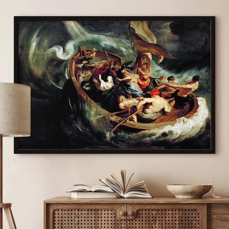 Tablou Rubens - Miracolul Sfintei Walburga, tablou reproducere înrămat pentru living, birou, dormitor sau hol Tablou Rubens - Miracolul Sfintei Walburga, tablou reproducere înrămat pentru living, birou, dormitor sau hol