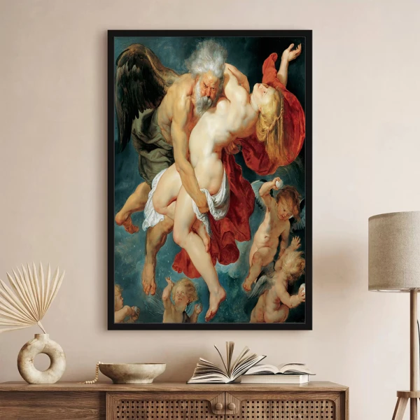 Tablou Rubens - Boreas răpind-o pe Oreithyia, tablou reproducere înrămat pentru livinguri elegante, birouri somptuoase, hoteluri sau holuri generoase