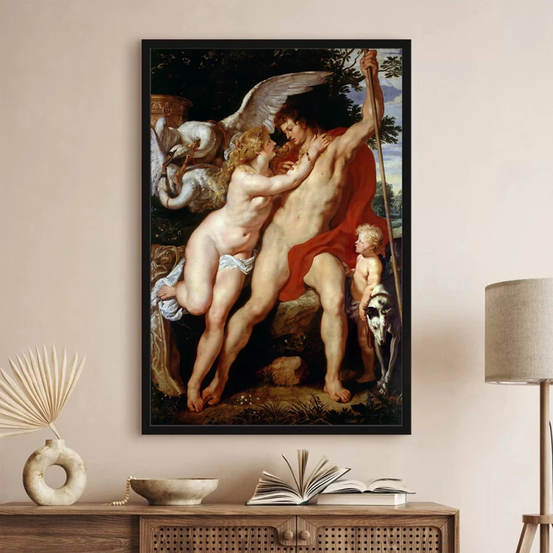 Tablou Rubens - Venus și Adonis, tablou reproducere înrămat pentru un living rafinat, un birou elegant sau un dormitor cu personalitate Tablou Rubens - Venus și Adonis, tablou reproducere înrămat pentru un living rafinat, un birou elegant sau un dormitor cu personalitate