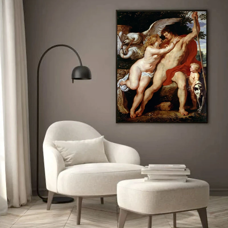 Tablou Rubens - Venus și Adonis, tablou reproducere înrămat pentru un living rafinat, un birou elegant sau un dormitor cu personalitate Tablou Rubens - Venus și Adonis, tablou reproducere înrămat pentru un living rafinat, un birou elegant sau un dormitor cu personalitate