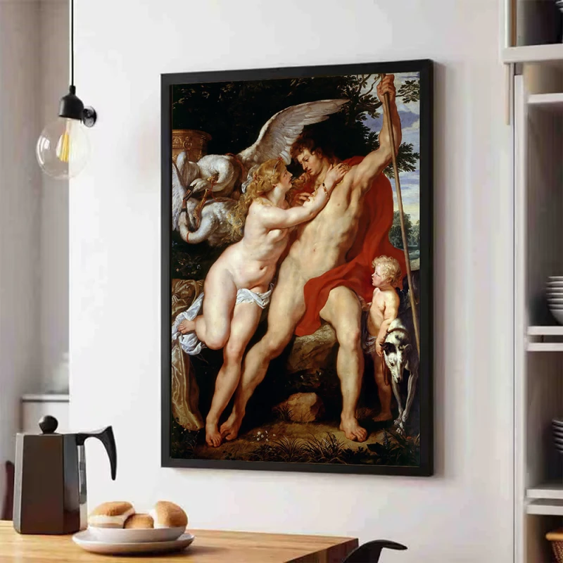 Tablou Rubens - Venus și Adonis, tablou reproducere înrămat pentru un living rafinat, un birou elegant sau un dormitor cu personalitate Tablou Rubens - Venus și Adonis, tablou reproducere înrămat pentru un living rafinat, un birou elegant sau un dormitor cu personalitate