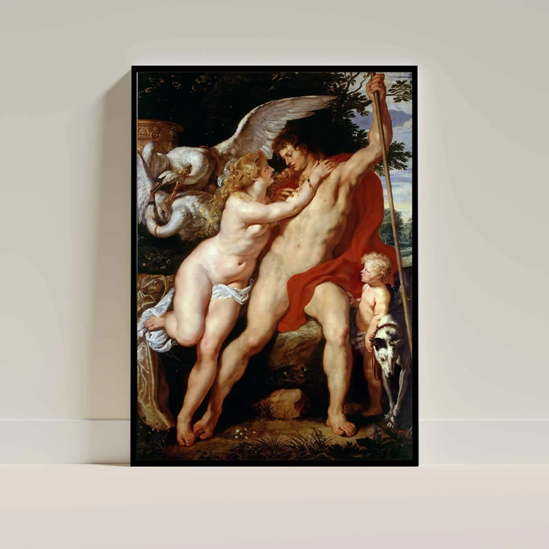 Tablou Rubens - Venus și Adonis, tablou reproducere înrămat pentru un living rafinat, un birou elegant sau un dormitor cu personalitate Tablou Rubens - Venus și Adonis, tablou reproducere înrămat pentru un living rafinat, un birou elegant sau un dormitor cu personalitate