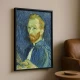 Tablou Vincent van Gogh - Autoportret din 1889, tablou reproducere înrămat un magnet de complimente pentru livingul, biroul sau dormitorul tău Tablou Vincent van Gogh - Autoportret din 1889, tablou reproducere înrămat un magnet de complimente pentru livingul, biroul sau dormitorul tău