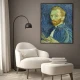 Tablou Vincent van Gogh - Autoportret din 1889, tablou reproducere înrămat un magnet de complimente pentru livingul, biroul sau dormitorul tău Tablou Vincent van Gogh - Autoportret din 1889, tablou reproducere înrămat un magnet de complimente pentru livingul, biroul sau dormitorul tău