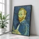 Tablou Vincent van Gogh - Autoportret din 1889, tablou reproducere înrămat un magnet de complimente pentru livingul, biroul sau dormitorul tău Tablou Vincent van Gogh - Autoportret din 1889, tablou reproducere înrămat un magnet de complimente pentru livingul, biroul sau dormitorul tău