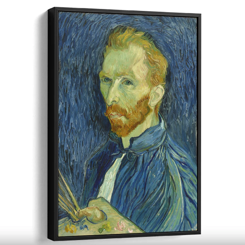 Tablou Vincent van Gogh - Autoportret din 1889, tablou reproducere înrămat un magnet de complimente pentru livingul, biroul sau dormitorul tău Tablou Vincent van Gogh - Autoportret din 1889, tablou reproducere înrămat un magnet de complimente pentru livingul, biroul sau dormitorul tău
