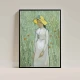 Tablou Vincent van Gogh - Fata în alb, tablou reproducere înrămat pentru livingul, biroul sau dormitorul tău Tablou Vincent van Gogh - Fata în alb, tablou reproducere înrămat pentru livingul, biroul sau dormitorul tău