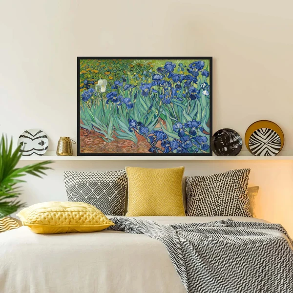 Tablou Vincent van Gogh - Iriși, tablou reproducere înrămat atmosferă caldă pentru livingul, biroul sau dormitorul tău Tablou Vincent van Gogh - Iriși, tablou reproducere înrămat atmosferă caldă pentru livingul, biroul sau dormitorul tău