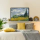 Tablou Vincent van Gogh - Straturi de flori în Olanda, tablou reproducere înrămat ideal pentru living, birouri sau holuri Tablou Vincent van Gogh - Straturi de flori în Olanda, tablou reproducere înrămat ideal pentru living, birouri sau holuri