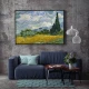 Tablou Vincent van Gogh - Straturi de flori în Olanda, tablou reproducere înrămat ideal pentru living, birouri sau holuri Tablou Vincent van Gogh - Straturi de flori în Olanda, tablou reproducere înrămat ideal pentru living, birouri sau holuri