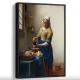 Tablou Vermeer - Lăptăreasa, tablou reproducere înrămat se integrează excelent în livinguri, bucătării spațioase, birouri sau holuri