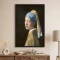 Tablou Vermeer - Fata cu cercel de perlă, tablou reproducere înrămat excelent în livinguri elegante, în birouri sofisticate sau în dormitoare relaxante