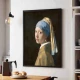 Tablou Vermeer - Fata cu cercel de perlă, tablou reproducere înrămat excelent în livinguri elegante, în birouri sofisticate sau în dormitoare relaxante Tablou Vermeer - Fata cu cercel de perlă, tablou reproducere înrămat excelent în livinguri elegante, în birouri sofisticate sau în dormitoare relaxante