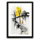 Tablou abstract modern înrămat – Pași Tăcuți, iubirea ca artă contemporană Tablou abstract modern înrămat – Pași Tăcuți, iubirea ca artă contemporană