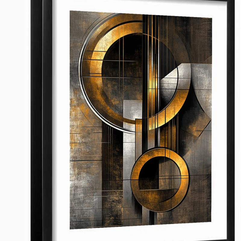 Tablou abstract înrămat - Arta Echilibrului, perfect pentru birou, hol, living sau dormitor Tablou abstract înrămat - Arta Echilibrului, perfect pentru birou, hol, living sau dormitor