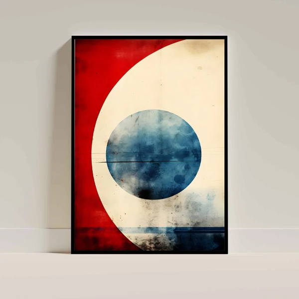 Tablou abstract cu ramă - Lumina Lumii, tablou abstract modern, perfect pentru living, birou, hol
