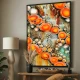 Tablou abstract cu ramă - Energie Solară, tablou abstract modern, perfect pentru living, birou, hol