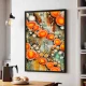 Tablou abstract cu ramă - Energie Solară, tablou abstract modern, perfect pentru living, birou, hol