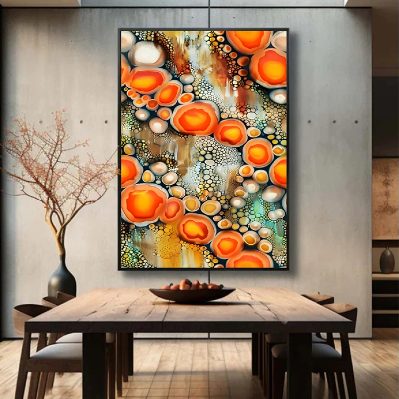 Tablou abstract cu ramă - Energie Solară, tablou abstract modern, perfect pentru living, birou, hol