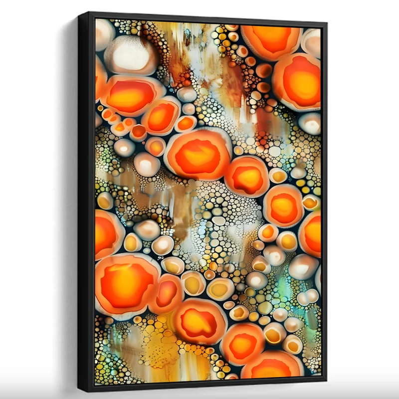 Tablou abstract cu ramă - Energie Solară, tablou abstract modern, perfect pentru living, birou, hol