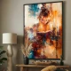 Tablou abstract cu ramă - Lumina dintre Pagini, tablou abstract modern, perfect pentru living, birou, hol Tablou abstract cu ramă - Lumina dintre Pagini, tablou abstract modern, perfect pentru living, birou, hol