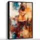 Tablou abstract cu ramă - Lumina dintre Pagini, tablou abstract modern, perfect pentru living, birou, hol Tablou abstract cu ramă - Lumina dintre Pagini, tablou abstract modern, perfect pentru living, birou, hol