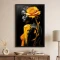 Tablou abstract cu ramă - Trandafirul Galben, tablou abstract pentru interior modern și sofisticat