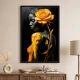 Tablou abstract cu ramă - Trandafirul Galben, tablou abstract pentru interior modern și sofisticat Tablou abstract cu ramă - Trandafirul Galben, tablou abstract pentru interior modern și sofisticat