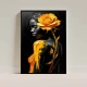 Tablou abstract cu ramă - Trandafirul Galben, tablou abstract pentru interior modern și sofisticat Tablou abstract cu ramă - Trandafirul Galben, tablou abstract pentru interior modern și sofisticat