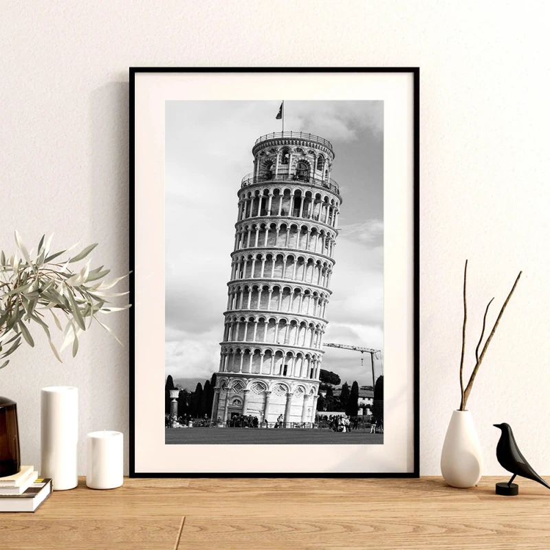 Turnul din Pisa - Tablou peisaj Turnul din Pisa - Tablou peisaj