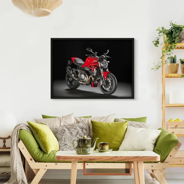 Tablou Motocicletă Ducati Monster Înramat