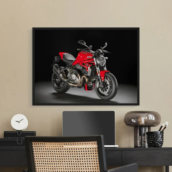 Tablou Motocicletă Ducati Monster Înramat