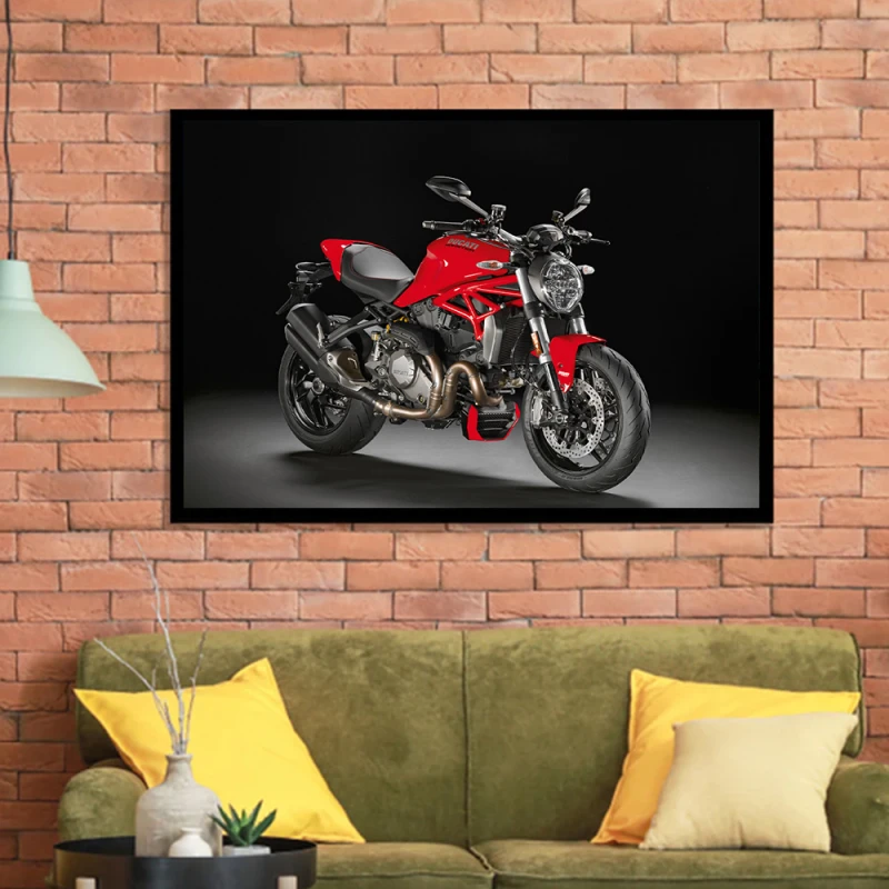 Tablou Motocicletă Ducati Monster Înramat Tablou Motocicletă Ducati Monster Înramat