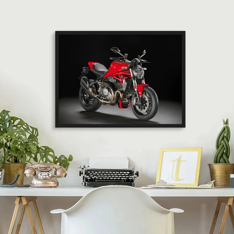 Tablou Motocicletă Ducati Monster Înramat Tablou Motocicletă Ducati Monster Înramat