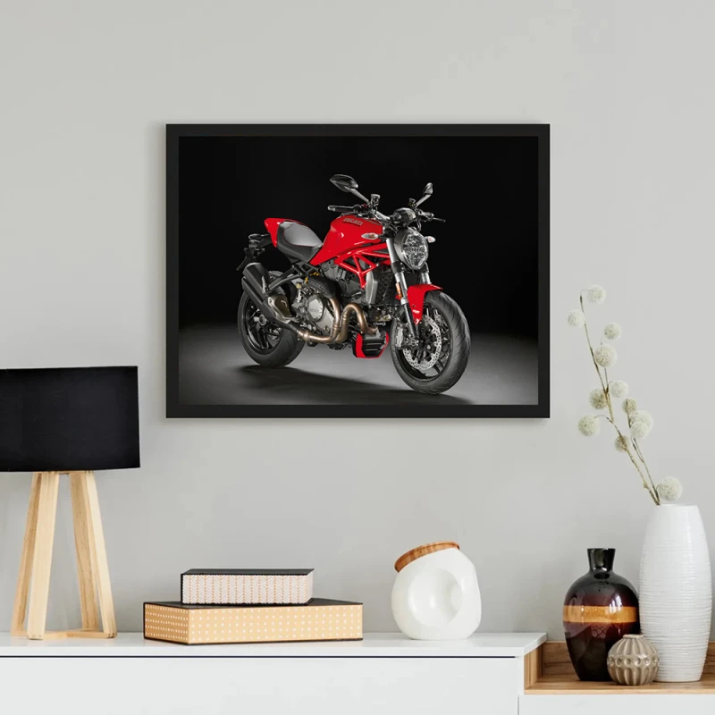 Tablou Motocicletă Ducati Monster Înramat Tablou Motocicletă Ducati Monster Înramat