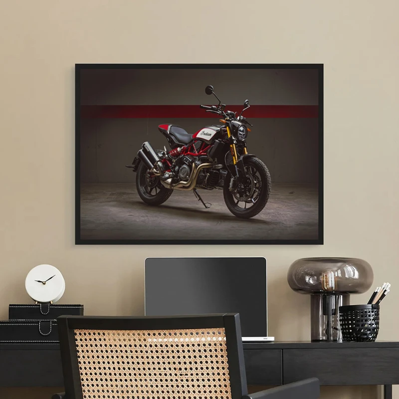 Tablou Motocicletă Indian FTR Înramat Tablou Motocicletă Indian FTR Înramat