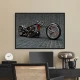 Tablou Motocicletă Chopper Custom Înramat Tablou Motocicletă Chopper Custom Înramat