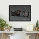 Tablou Motocicletă Chopper Custom Înramat Tablou Motocicletă Chopper Custom Înramat